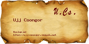 Ujj Csongor névjegykártya
