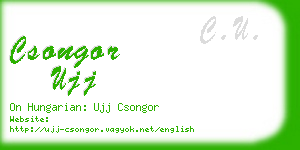csongor ujj business card